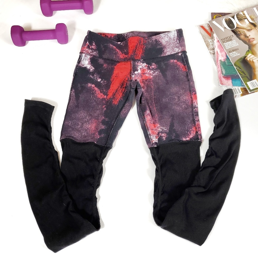Rare ALO YOGA Goddess Ribbed full length Leggings
